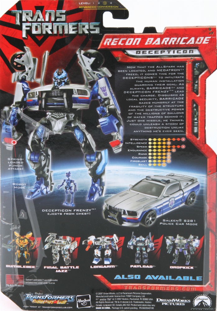 Deluxe Class Recon Barricade (Transformers, Movie, Decepticon